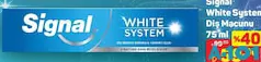 SİGNAL WHİTE SYSTEM DİŞ MACUNU 75 ML indirimli fiyat SİGNAL WHİTE SYSTEM DİŞ MACUNU 75 ML fiyat ve kampanya bilgisi